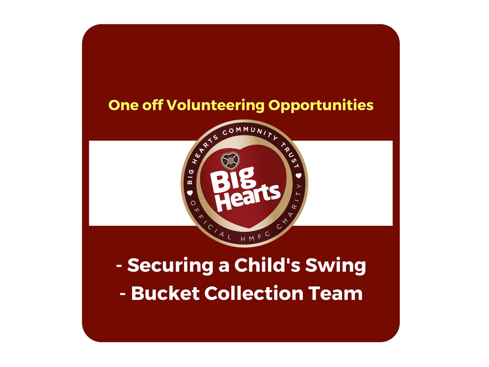  » One-Off Volunteering Opportunities!