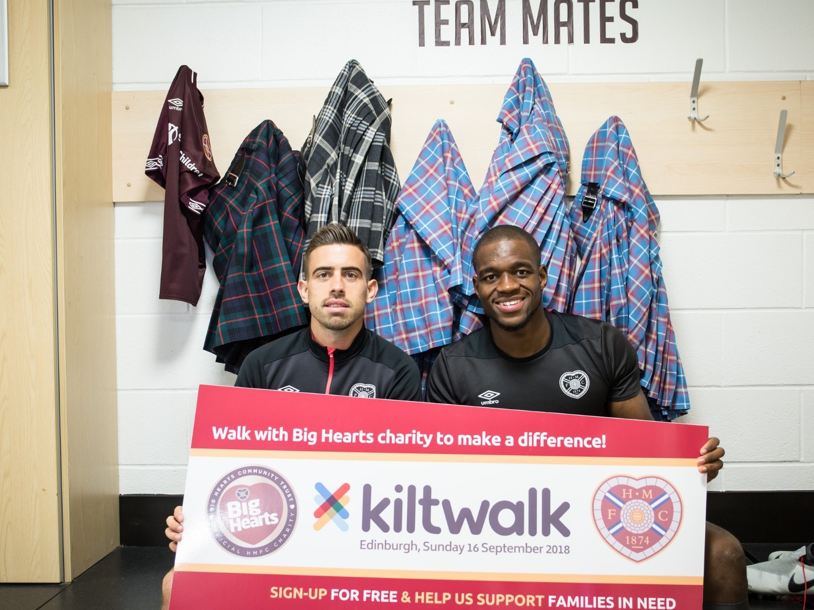  » Olly & Uche back Supporters taking on the Kiltwalk this Sunday