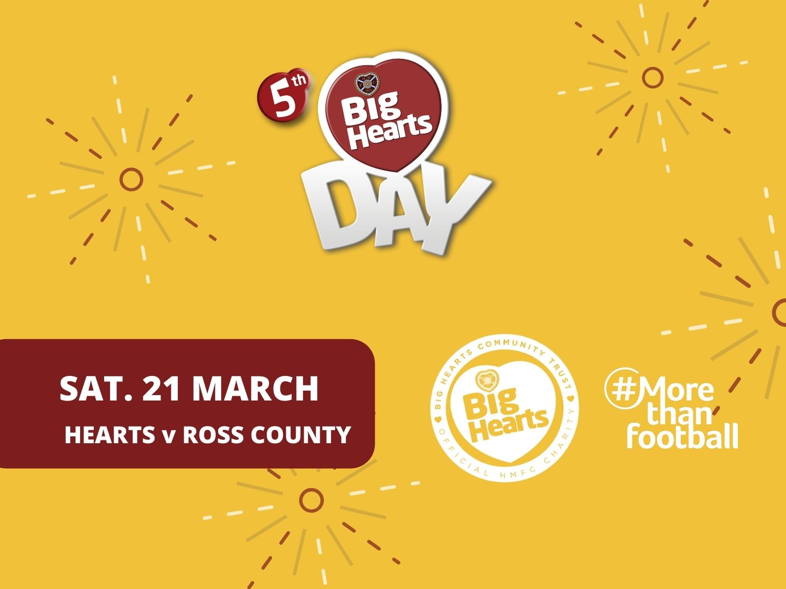  » 5th Big Hearts Day set for game Hearts v Ross County on 21 March