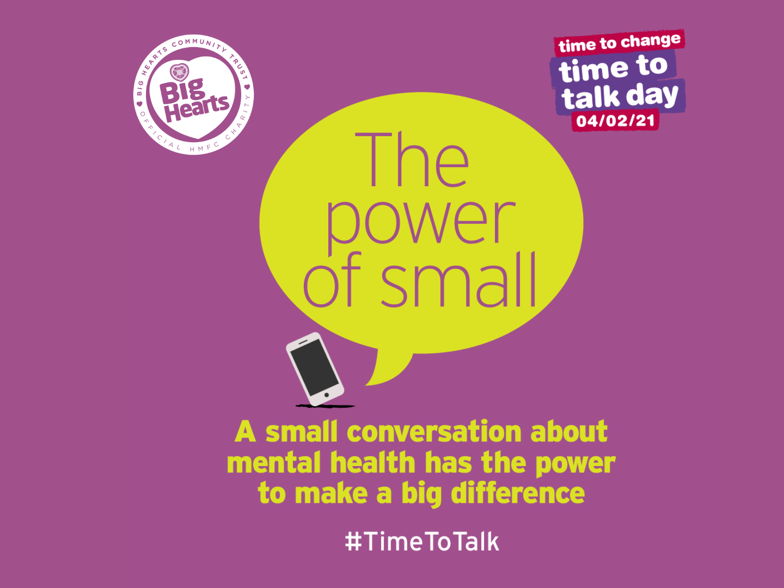  » Time to talk day: the power of small