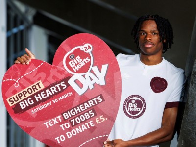 Big Hearts to feature on 150th anniversary Hearts’ kit!